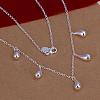 Silver Plated Brass Bridal Party Jewelry Sets SJEW-BB11102-A03-3