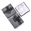 Bowknot Organza Ribbon Cardboard Bracelet Bangle Gift Boxes X-BC148-05-3