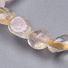 Natural Citrine Bead Stretch Bracelets BJEW-K213-66-3