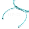 Ocean Theme Starfish Tortoise Synthetic Turquoise Beaded Anklets for Women AJEW-AN00554-02-4