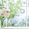 16 Sheets 4 Styles Waterproof PVC Colored Laser Stained Window Film Static Stickers DIY-WH0314-090-7
