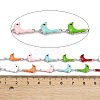 304 Stainless Steel Enamel Sea Lion Link Chains CHS-F023-01I-P-2