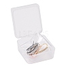 4 Pairs 4 Colors Brass Micro Pave Clear Cubic Zirconia Earring Hooks ZIRC-ZZ0001-01-5