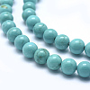 Natural Magnesite Round Beads Strands TURQ-G148-03-6mm-4