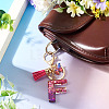 Alloy Resin Butterfly Keychains KEYC-TADJ0002-02G-F-5