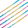 2 Strands Gradient Color Electroplated Synthetic Non-magnetic Hematite Beads Strands G-TA0002-86B-2