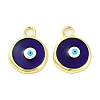Rack Plating Brass Enamel Pendants KK-A205-07G-02-1