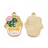 Alloy Enamel Pendants ENAM-G213-07LG-02-1