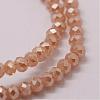 Electroplate Glass Bead Strands GLAA-K016-2x3mm-09PL-3