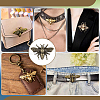 20Pcs Zinc Alloy Bees Decorative Rivets FIND-PH0062-14AB-5