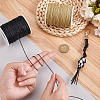 2 Rolls 2 Colors Waxed Cotton Cords YC-PH0001-52F-3
