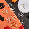 CHGCRAFT 30Pcs 3 Colors Autumn Plating Alloy Open Back Bezel Pendants FIND-CA0007-79-4