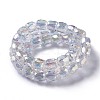 AB Color Plated Glass Beads GLAA-F108-12B-02-2