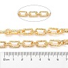 Alloy Textured Oval Link Chains LCHA-K001-05G-3
