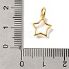 925 Sterling Silver Star Outline Charms STER-G043-02A-G-3