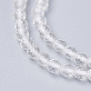 Natural Quartz Crystal Beads Strands X-G-D166-B-3mm-1