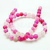 Natural Crackle Agate Beads Strands G-G055-14mm-M-3