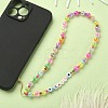 Word LOVE Acrylic Mobile Straps HJEW-YW0001-04-5