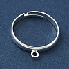 Adjustable Brass Finger Ring Trays for Hanging Pendant KK-K414-03A-S-2