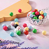 100Pcs 10 Colors Food Grade Eco-Friendly Silicone Focal Beads SIL-BY0001-02-7