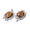 Natural Tiger Eye Big Pendants G-P496-01P-20-3