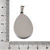 304 Stainless Steel Pendant Cabochons Settings SA-CBA8A58-01B-P-3