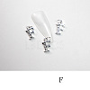 Alloy Rhinestone Cabochons MRMJ-T056-93P-F-1