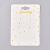 Hair Clip Display Cards CDIS-WH0013-11-1