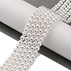 Baking Paint Pearlized Glass Pearl Round Bead Strands PEAR-H019-02A-04-2