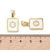 Ion Plating(IP) 304 Stainless Steel Pave Shell Pendants STAS-G327-01G-O-3