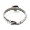 Ion Plating(IP) 304 Stainless Steel Adjustable Pad Ring Settings STAS-M333-03A-P-3