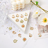 16Pcs 8 Styles Alloy Cat Eye Pendants ENAM-BT0001-09-3