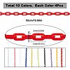 SUNNYCLUE 40 Strands 10 Colors Opaque Acrylic Cable Chains SACR-SC0001-15-2