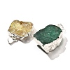 Raw Rough Natural Dyed Quartz Crystal Pendants G-G895-05S-M-2