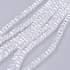 Electroplate Glass Beads Strands X-EGLA-R048-2mm-01-1