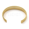 PVD Vacuum Plating 202 Stainless Steel Multi-strand Open Cuff Bangles for Women BJEW-M317-07D-G-3