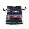 Ethnic Style Cloth Packing Pouches Drawstring Bags X-ABAG-R006-10x14-01A-1