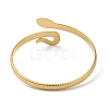 Ion Plating(IP) 304 Stainless Steel Snake Open Cuff Bangles BJEW-L682-011G-2