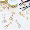 4Pcs 4 Styles Multi-Strand 304 Stainless Steel Lobster Claw Clasps FIND-AB00046-5