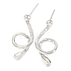 Brass Ear Studs Findings KK-R154-02P-1