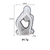 3D Abstract Human Thinker DIY Food Grade Silicone Candle Molds PW-WG99230-02-1