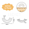 304 Stainless Steel Pendants STAS-DC0011-69-3