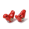 Handmade Printed Porcelain Beads LS-PORC-F005-04B-1-2