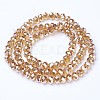 Electroplate Glass Beads Strands EGLA-A034-T2mm-C08-2