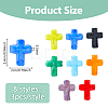 24Pcs 8 Colors Handmade Lampwork Beads LAMP-DC0001-27-2
