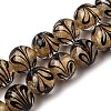 Gold Sand Lampwork Beads Strands LAMP-P071-12mm-02-1