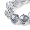 Transparent Electroplate Glass Beads Strands EGLA-N002-34H-F03-3