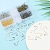 240Pcs 4 Colors Brass Earring Hooks DIY-YW0005-43-5