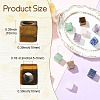 12Pcs 6 Styles Natural Indian Agate & Rose Quartz & Tiger Eye & Amethyst & Green Aventurine & Sodalite European Beads G-CJ0001-84-2