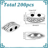 200Pcs Tibetan Style Multi-Strand Links FIND-HY0003-80-2